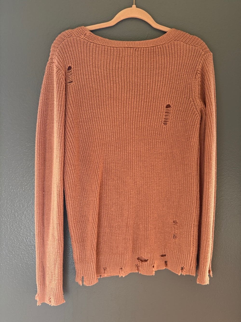 Ambiance Soft Ribbed Sweater in Dusty Pink - Picture 3 of 3